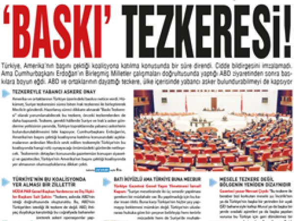 Doğruhaber: 'Baskı' Tezkeresi! 