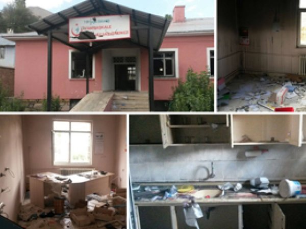 Van'da PKK'liler Sağlık Ocağını Talan Etti 