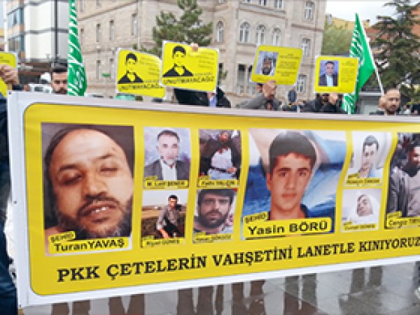Aksaray'da HDP/PKK Çeteleri Protesto Edildi
