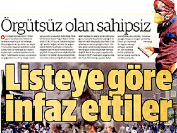 PKK'li Çeteler Listeye Göre Saldırı Düzenlemiş!