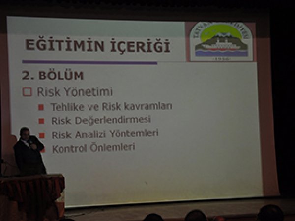 Tatvan'da İş Sağlığı Eğitimi Verildi 