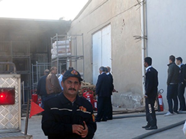 Antep'te Ambalaj Fabrikasında Yangın 