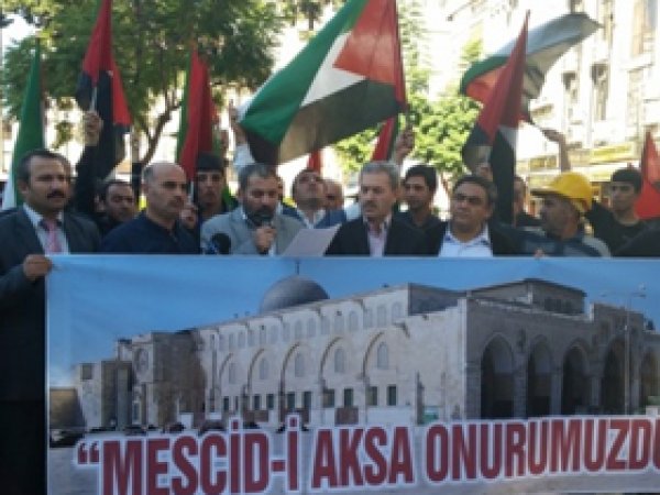 Konya'da, Mescid-i Aksa Baskını Protesto Edildi