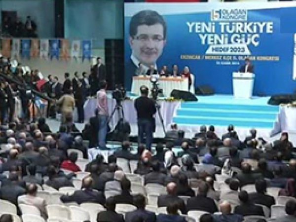 Davutoğlu Erzincan Kongresinde Konuştu 