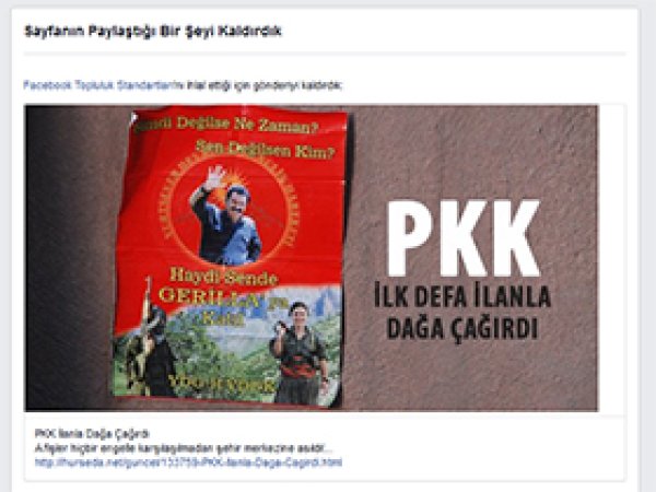 Facebook'tan Hürseda'ya Sansür
