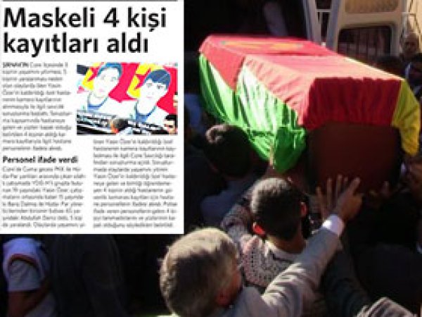 PKK'lılar Kamera kayıtlarına el koymuş