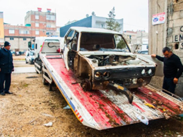 Antep’te Hurda Araçlar Toplatılıyor