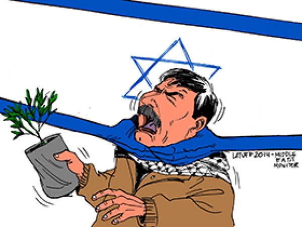 Latuff, Filistinli Bakan Ebu Ayn'ı Çizdi