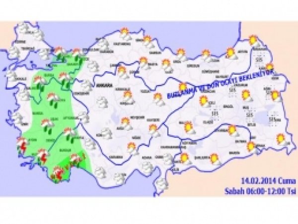 Ülke Genelinde Hava Durumu 