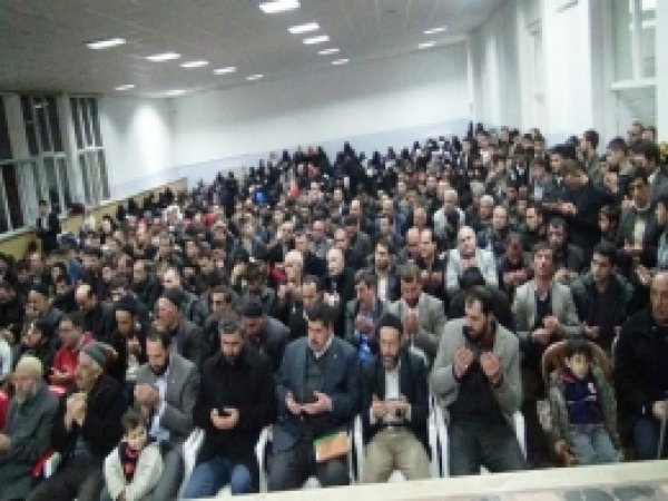 Bitlis'teki Şehadet Gecesine Yoğun Katılım 
