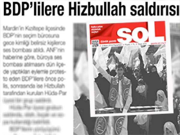 SoL Gazetesi'nden 'Hizbullah Saldırdı' Yalanı
