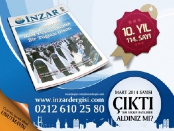 İnzar'ın Mart Ayı Sayısı Çıktı