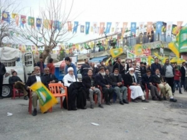 HÜDA PAR Mazıdağı Seçim Lokali, Tekbirlerle Açıldı. 