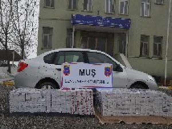 Muş'ta 9 Bin 50 Paket Kaçak Sigara Ele Geçirildi 