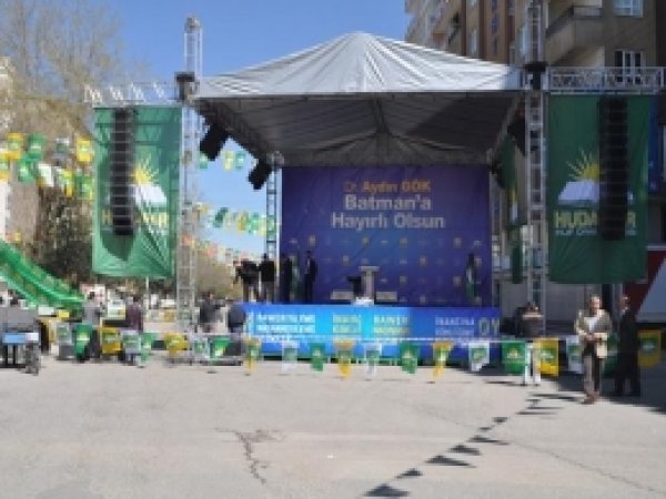 HÜDA PAR Batman Mitingi Program Akışı 