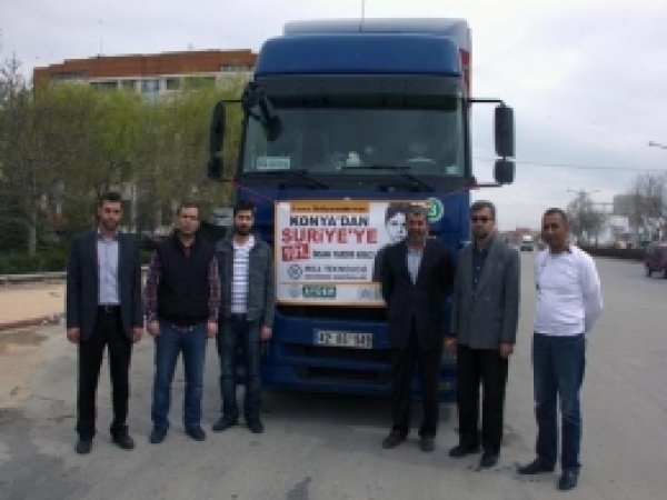 Konya'dan Suriye'ye 101. Yardım TIR'ı  