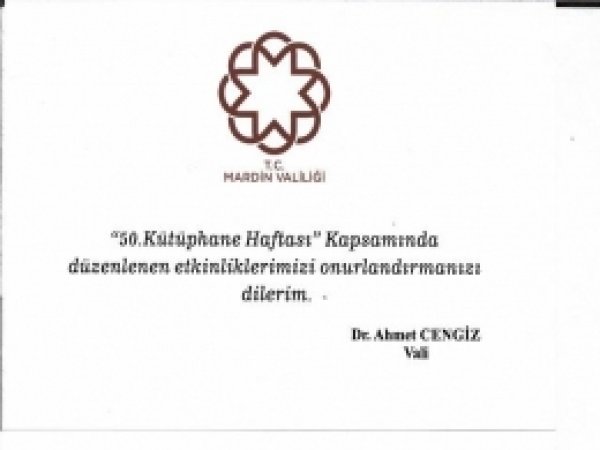 Mardin'de 'Kütüphane Haftası' Kutlanacak  