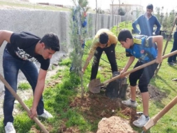 Şanlıurfa Spor Lisesi Köy Okullarını Yeşillendiriyor 