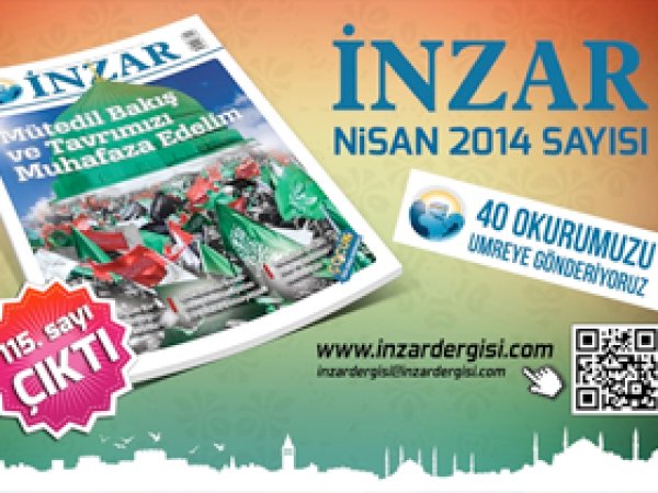 İnzar Dergisinin Nisan Sayısı Çıktı
