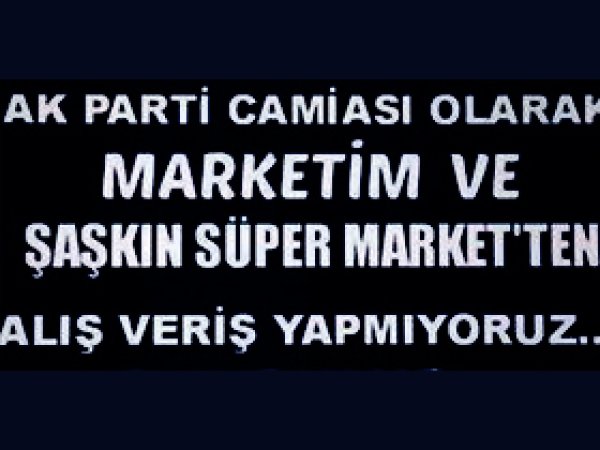 AK Parti'ye Oy Vermeyen Esnafa Boykot Çağrısı!