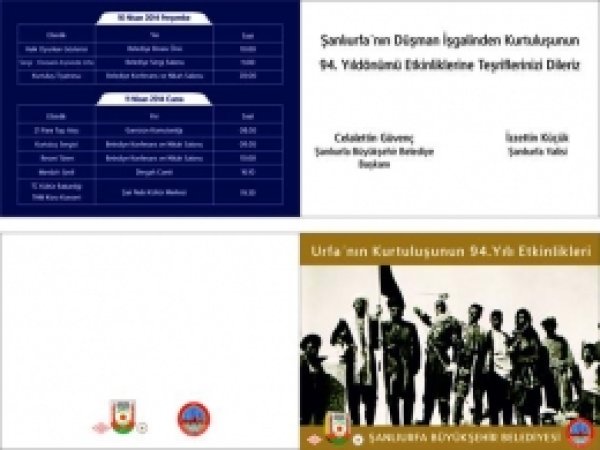 Şanlıurfa'nın Düşman İşgalinden Kurtuluşu Kutlanacak 