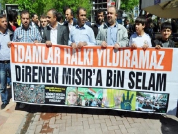 Mısır'daki İdamlar Batman'da Tel'in Edildi 