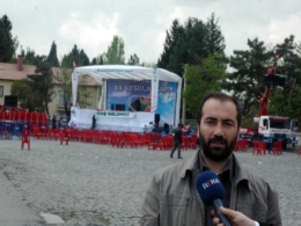Gaziantep İstasyon Meydanında Kutlu Doğum Hazırlığı 