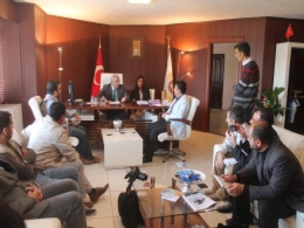 Mardin Basını Türk'ü Ziyaret Etti 