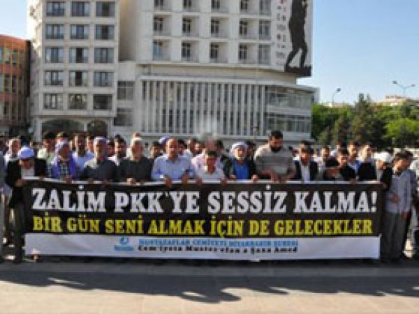 DHA: PKK Diyarbakır'da Protesto Edildi