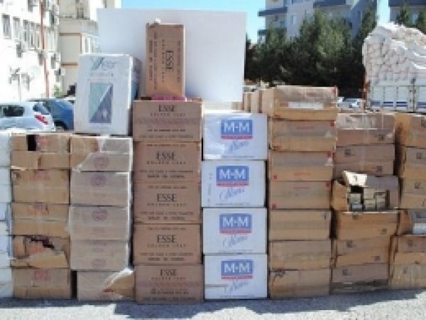 Mardin'de Kaçak Sigara Baskını 