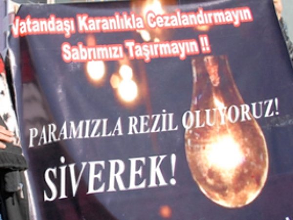 Siverek'te Kıyıt Dışı Elektirik Oranı % 95