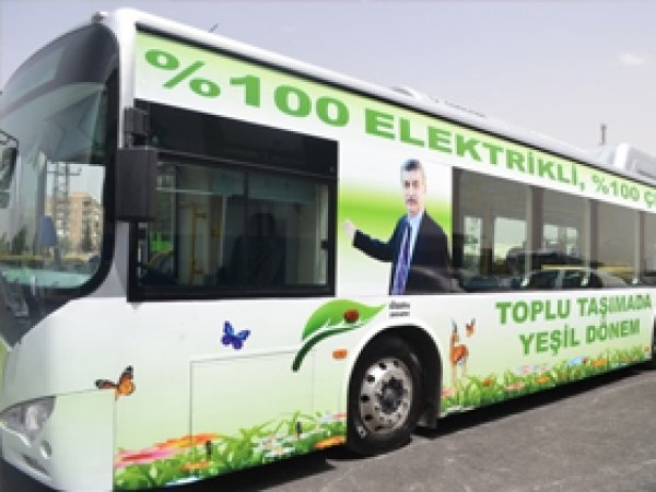 Şanlıurfa'da Elektrikli Otobüs Dönemi 