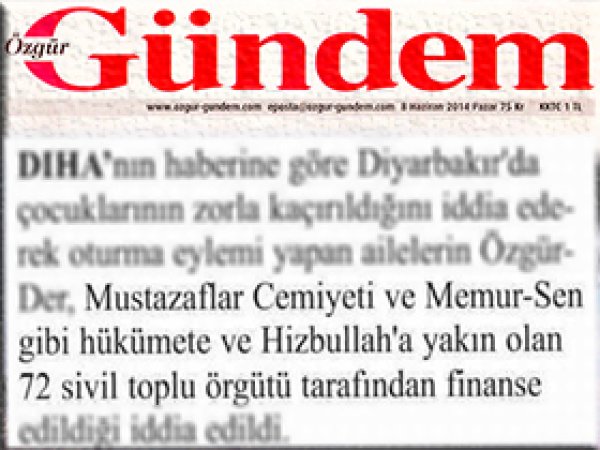 'Oturma Eylemini Hizbullah Finanse Ediyor'