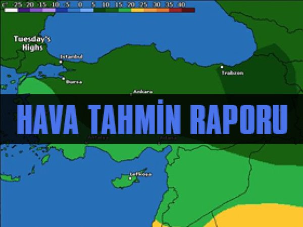 Ülke Genelinde Hava Durumu 
