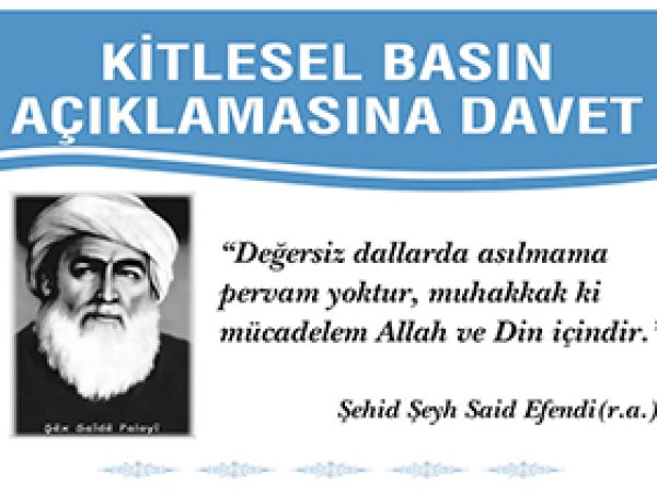 Mustazaflar'dan Basın Açıklamasına Davet 