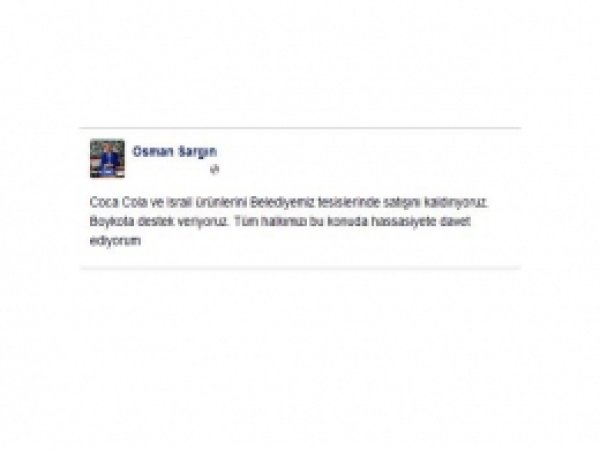 Bursa, İsrail Ürünlerini Boykot Ediyor 