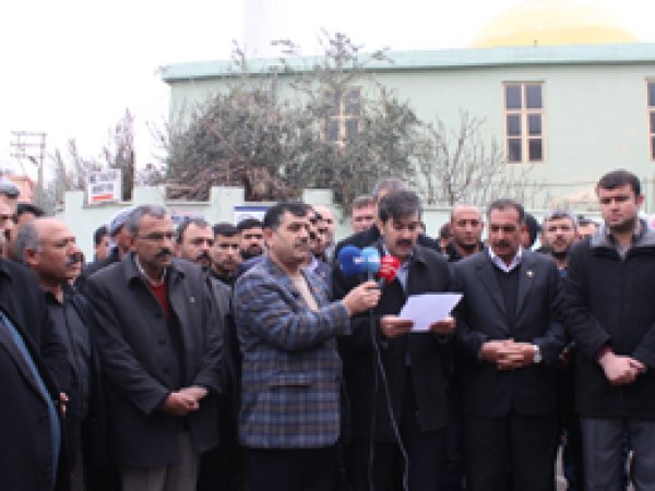 Ceylanpınarlılar Peygambere hakareti kınadı