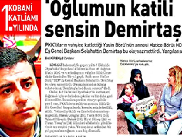 'Olayların Azmettiricisi Demirtaş Yargılansın'