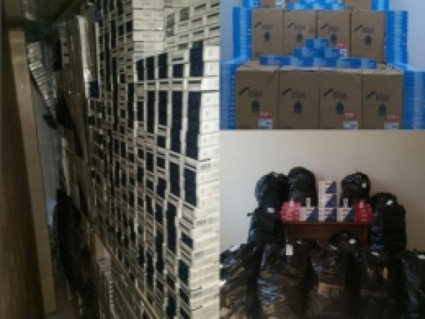 45 bin paket kaçak sigara ele geçirildi