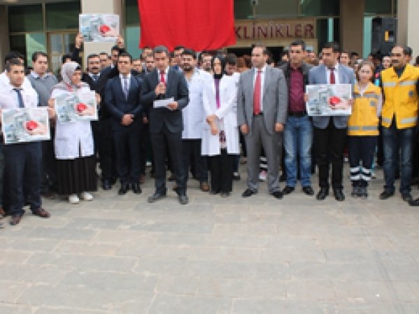 Şemdinli'de hastane saldırısı Viranşehir'de kınandı