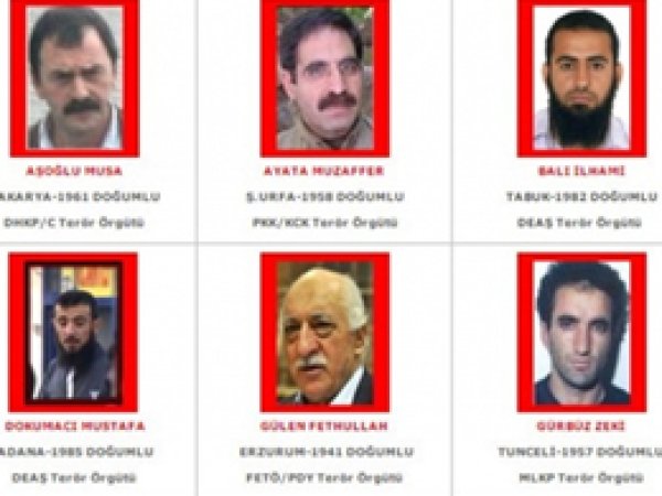İçişleri Bakanlığı "Aranan" listesini yayınladı