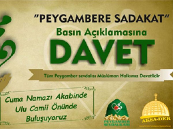 Aksaray'da Peygambere hakaret kınanacak