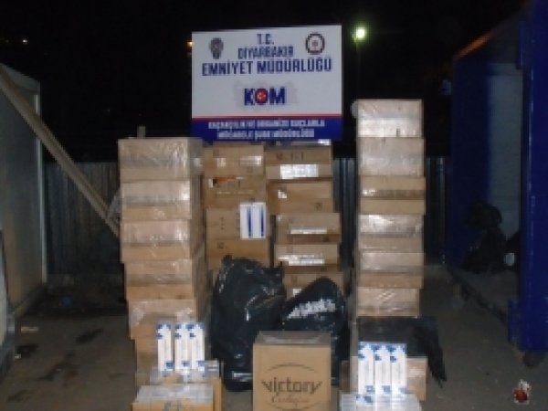 111 bin paket kaçak sigara ele geçirildi
