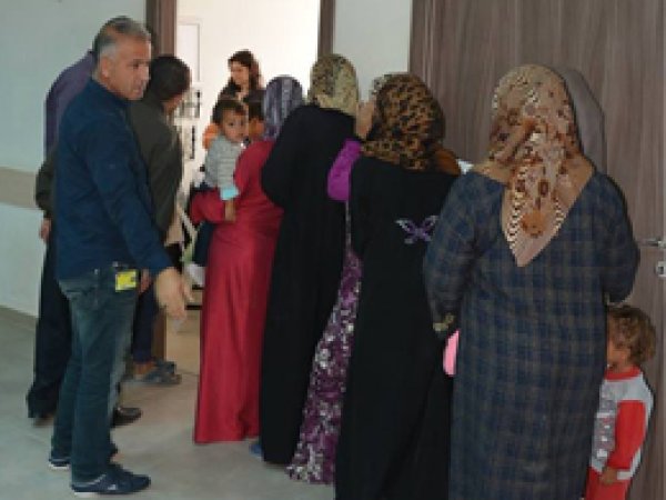 Viranşehir çadır kentte sağlık hizmeti