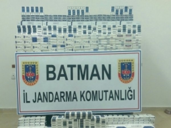Batman'da kaçak sigara ele geçirildi