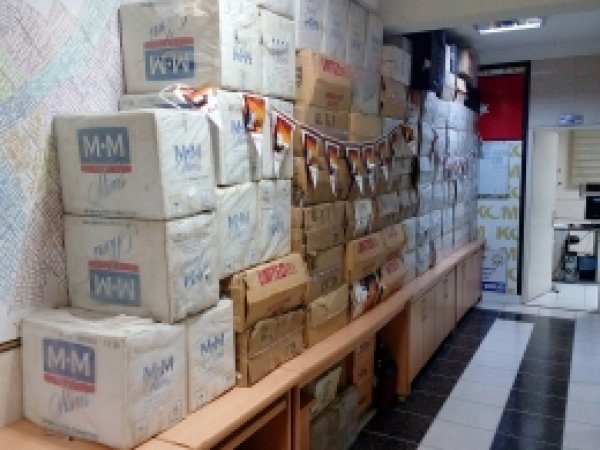 Mardin'de 328 bin paket kaçak sigara ele geçirildi 