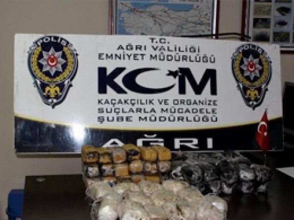 Ağrı'da 135 kilogram eroin yakalandı