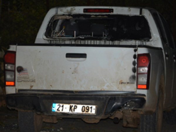 Bomba yüklü aracın patlama anı kamerada