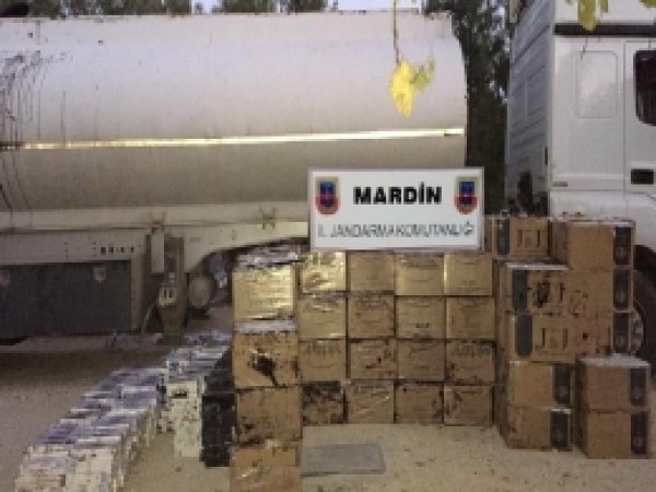 Mardin'de kaçak sigara ele geçirildi 