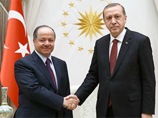 Barzani Cumhurbaşkanı Erdoğan'la görüştü